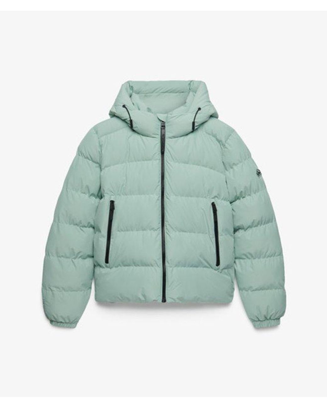 Superdry Green & Co Hooded Sports Puffer Jacket