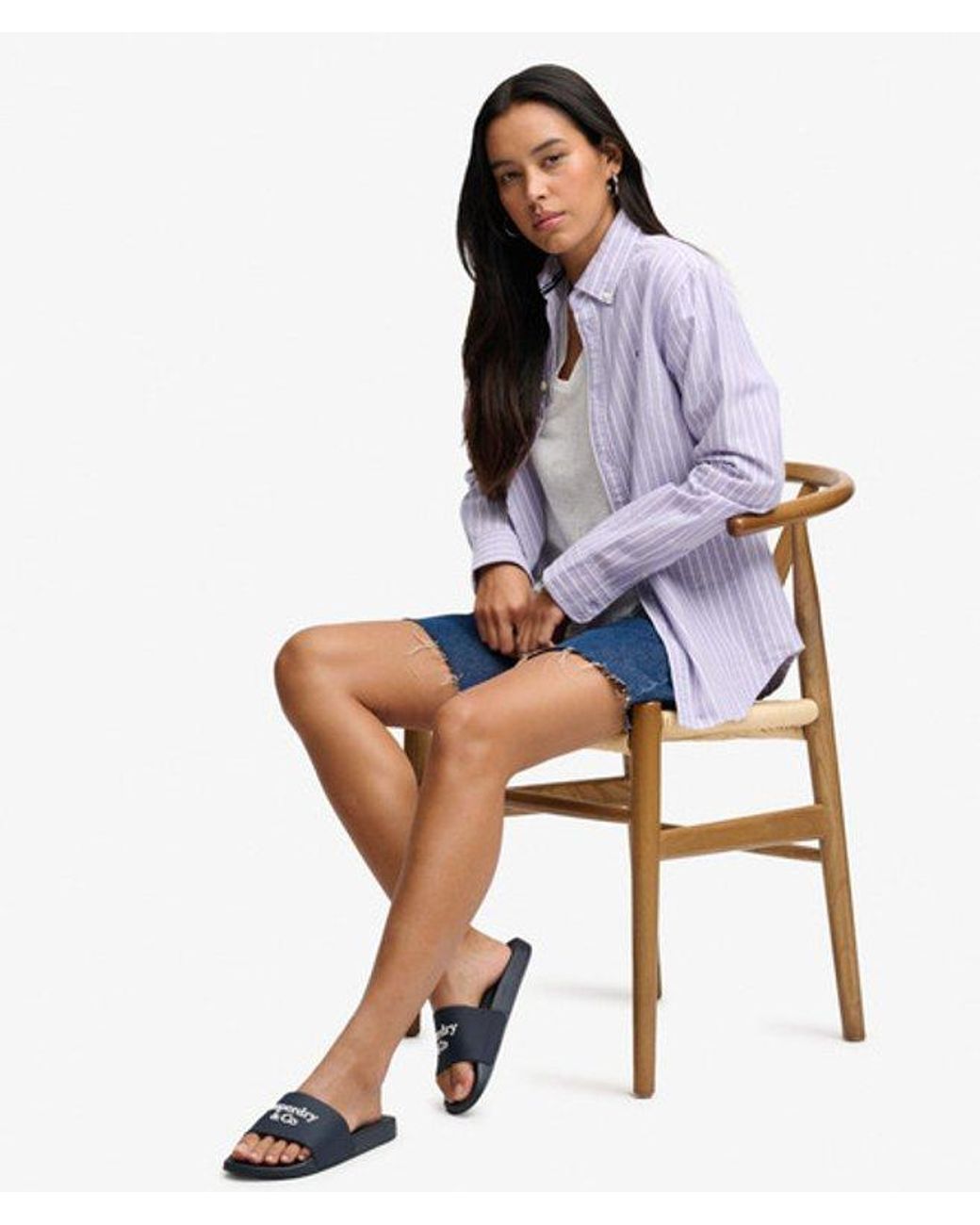 Superdry Blue & Co Pool Sliders