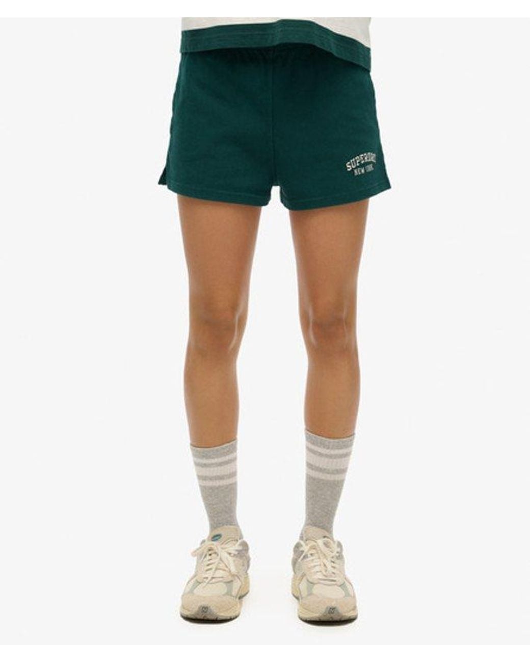 Superdry Green Athletic Essentials Graphic Shorts