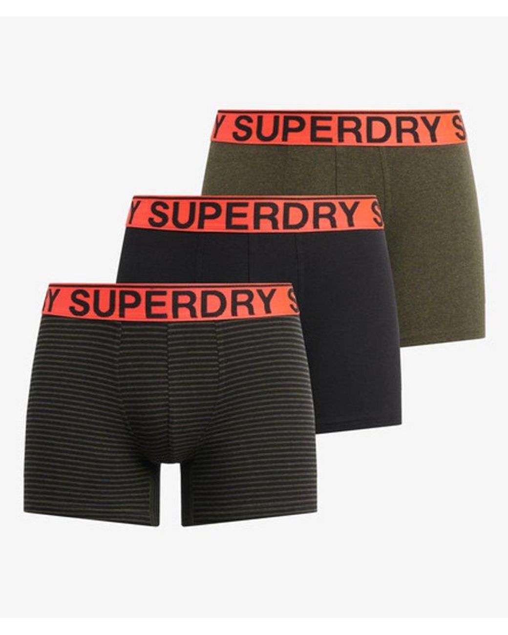 Superdry Triopak Boxers in het White voor heren