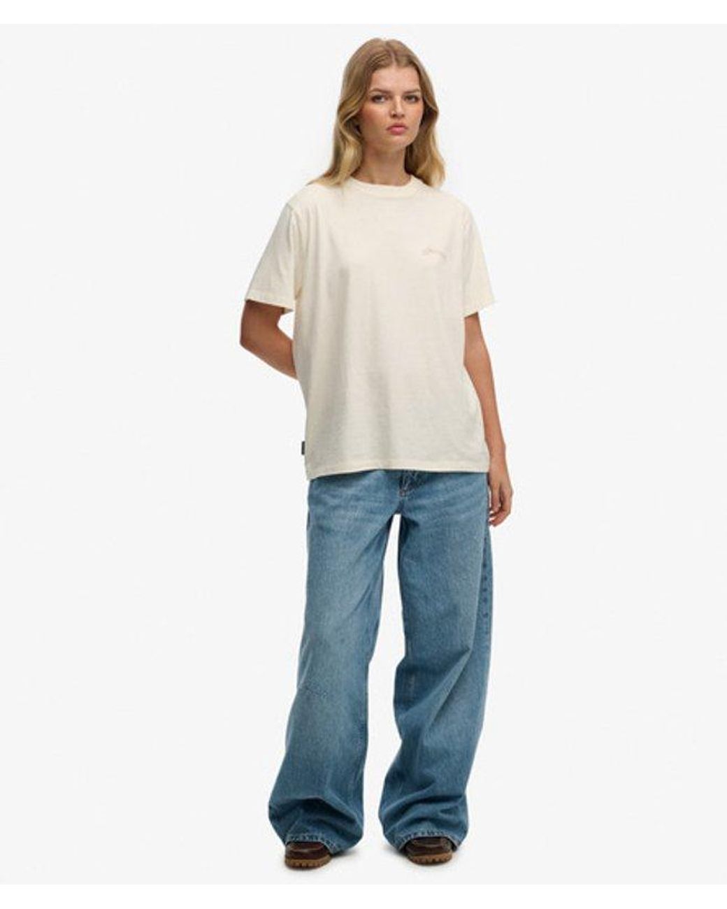 Superdry White & Co Essential Logo Loose T-shirt