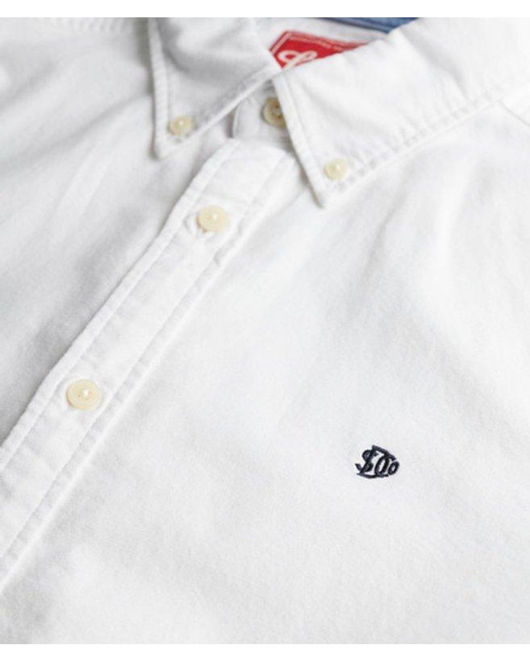 Superdry White & Co Preppy Oxford Long Sleeve Shirt for men