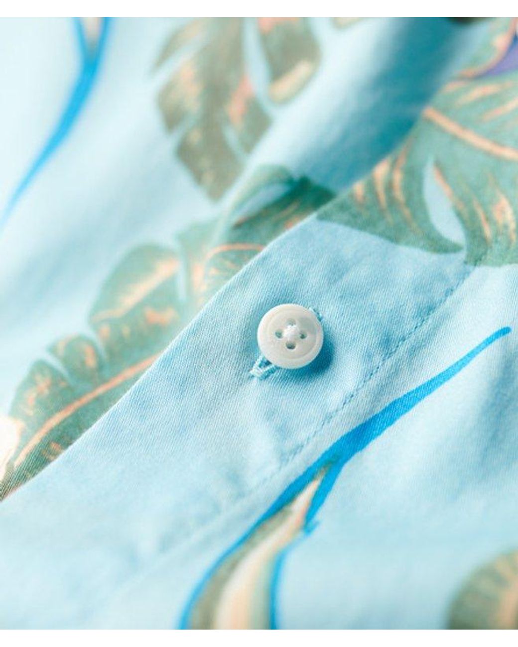 Superdry Blue & Co Hawaiian Shirt for men