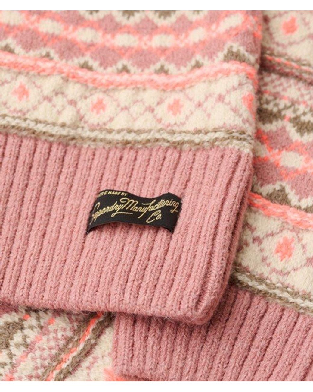 Superdry & Co Classic Stripe Textured Pattern Jumper