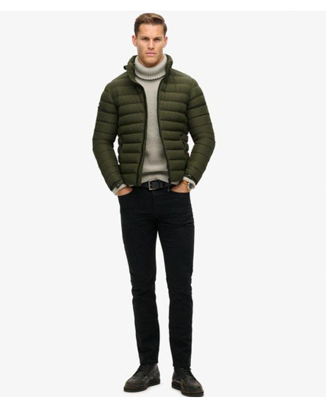 Superdry Green & Co Fuji Printed Padded Jacket for men