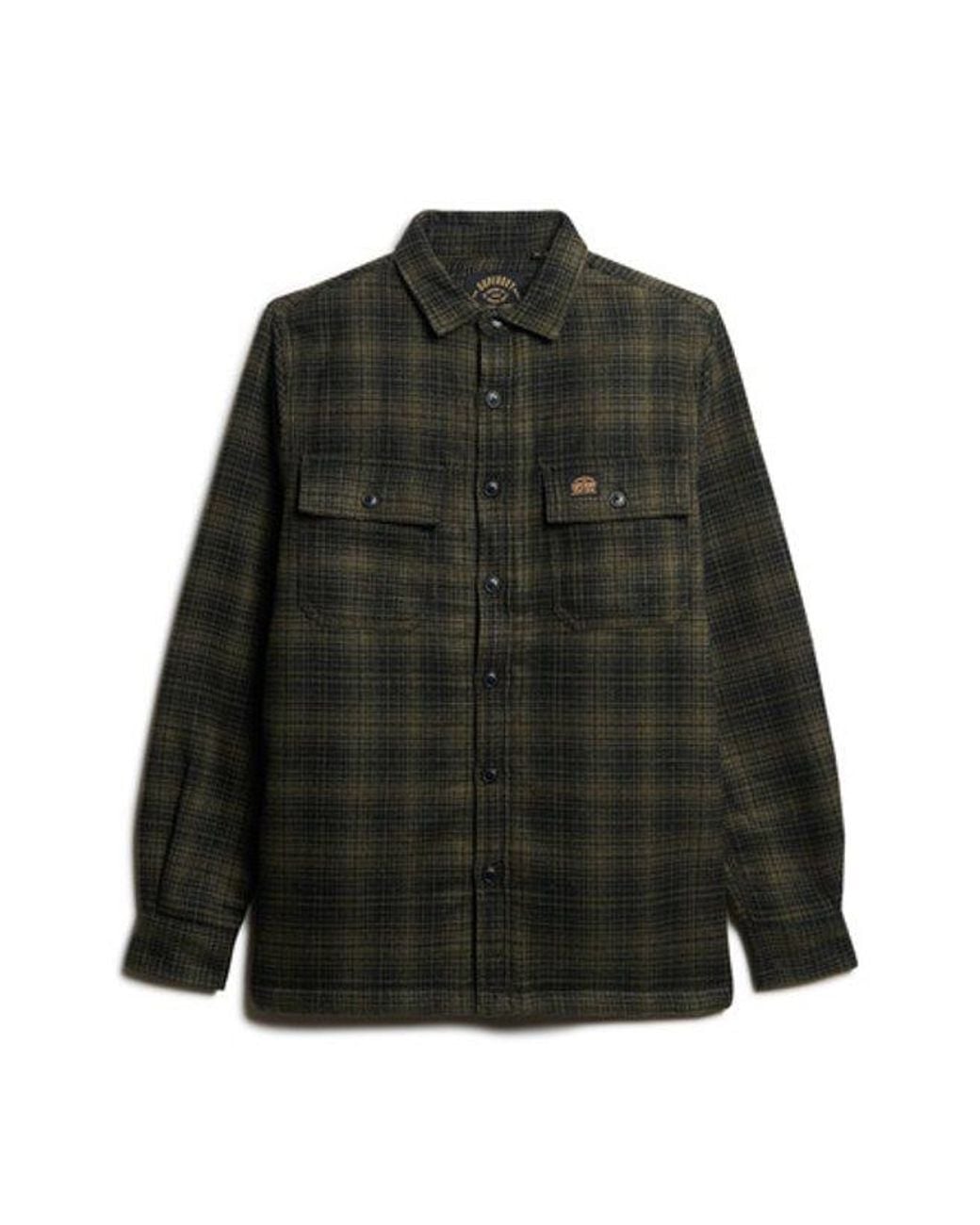 Superdry Black & Co Wool Miller Overshirt for men