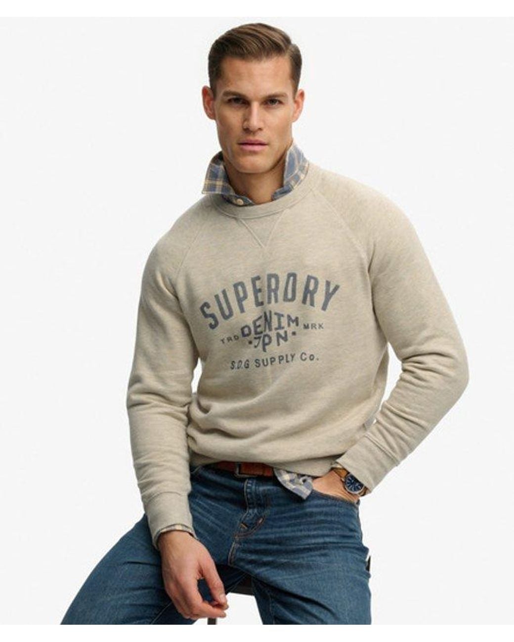 Superdry Natural & Co The Merchant Store - Vintage Print Sweatshirt for men