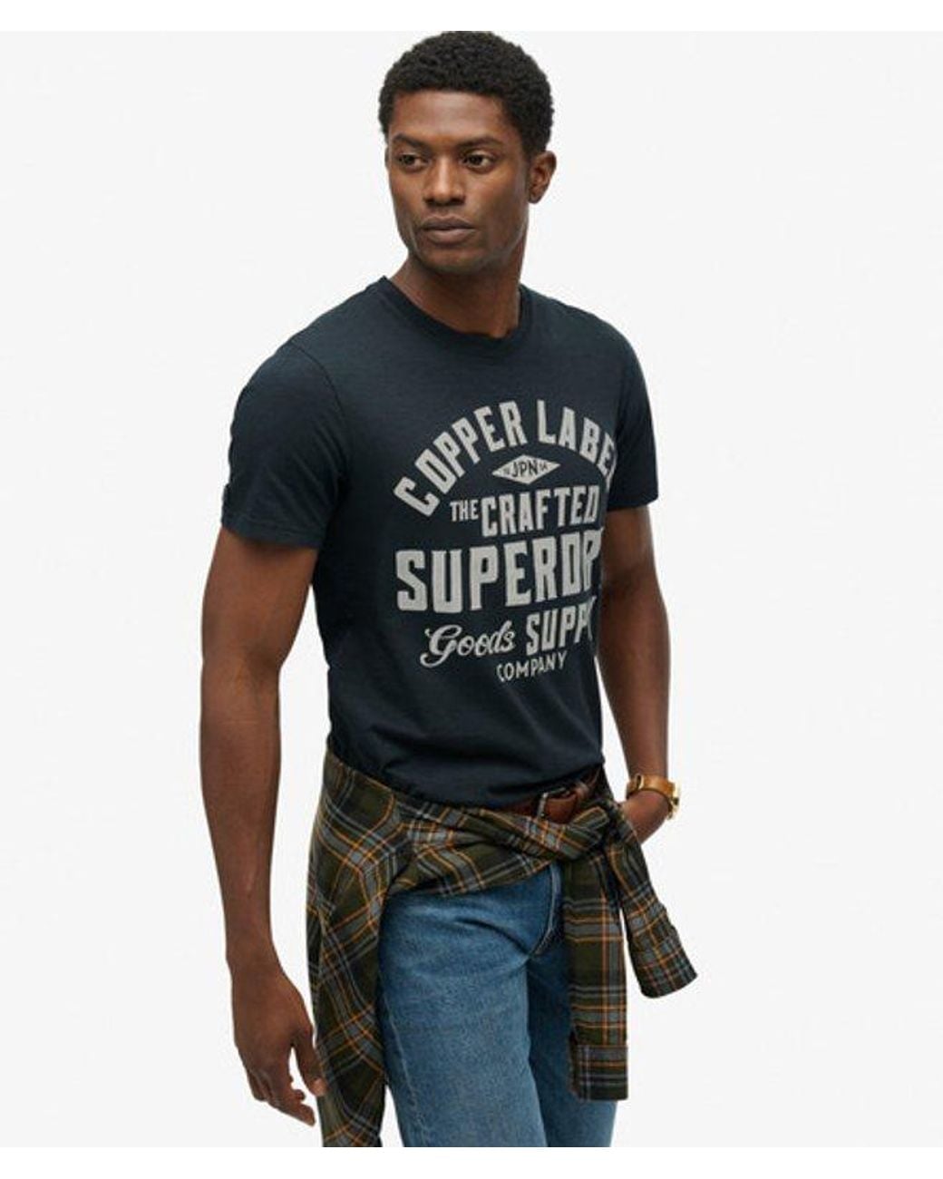 Superdry Blue & Co Copper Label Relaxed T-shirt for men