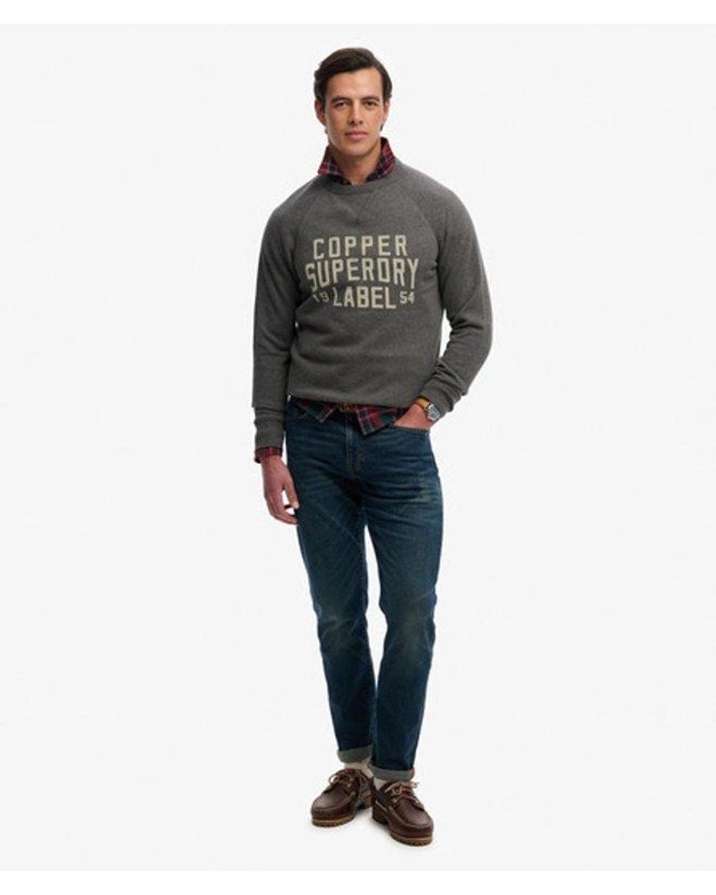 Superdry Gray & Co The Merchant Store - Vintage Print Sweatshirt for men