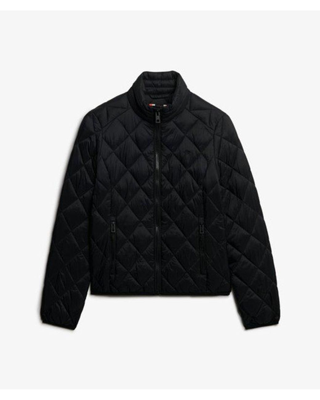 Superdry Black & Co Diamond Quilt Fuji Lite Jacket