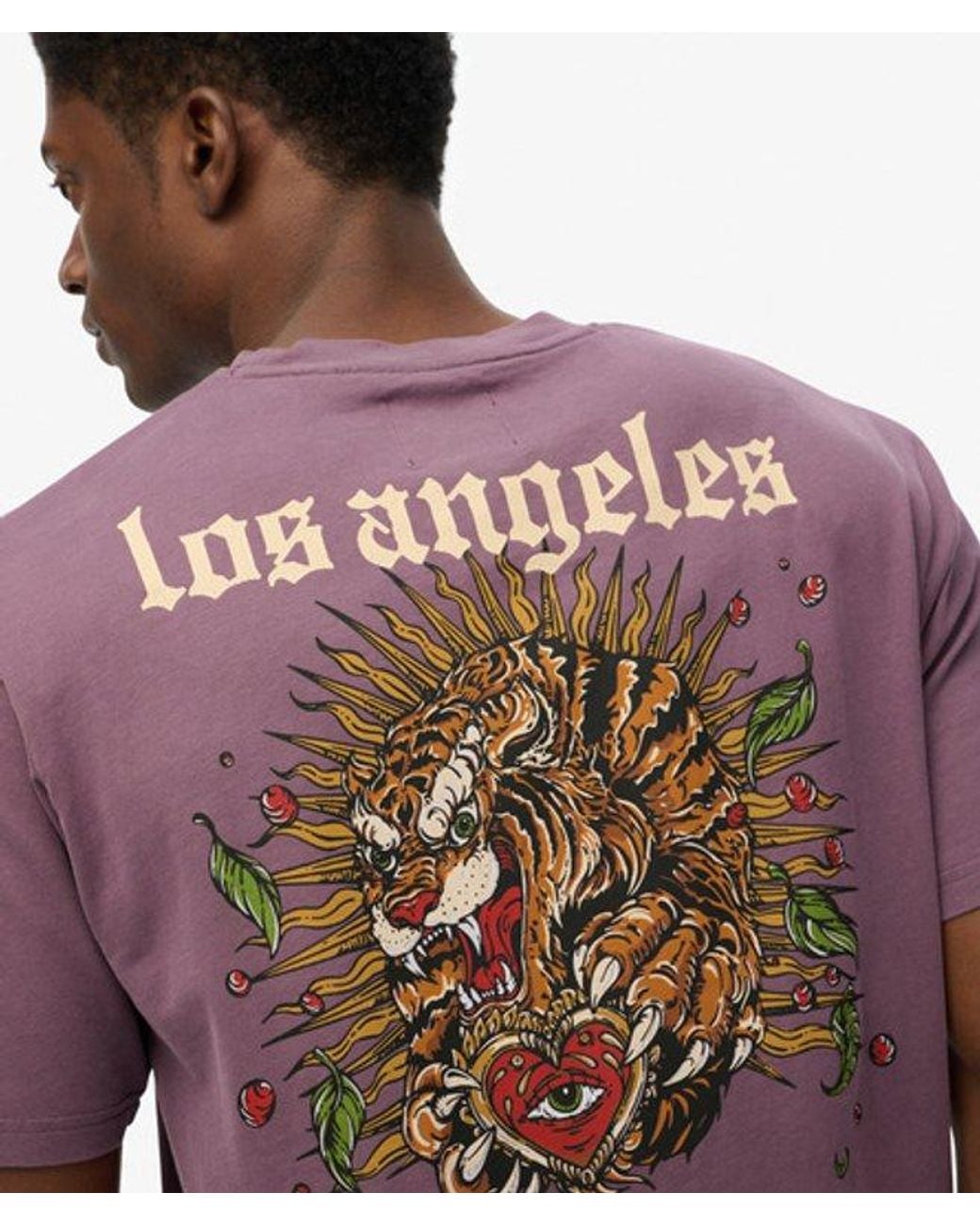 Superdry Purple & Co Tattoo Loose T-shirt for men