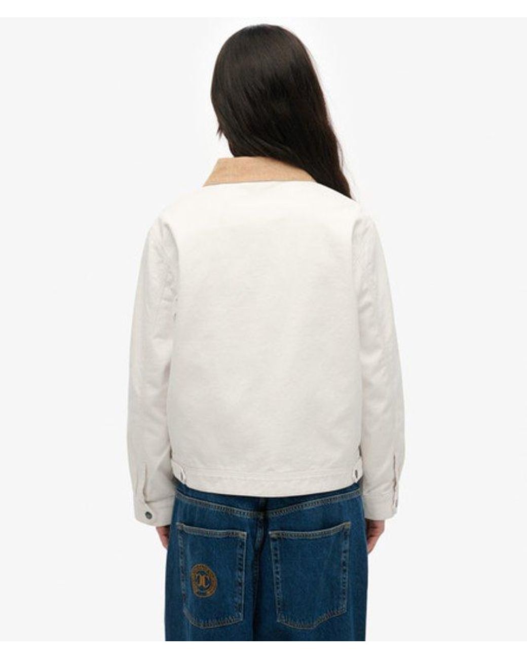 Superdry White & Co Cord Collar Barn Jacket