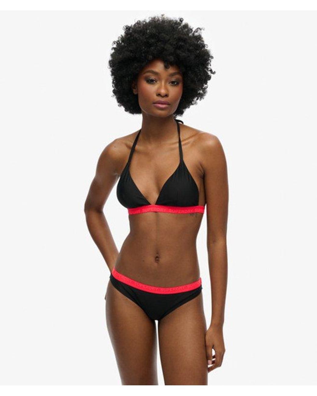 Superdry White & Co Triangle Elastic Bikini Top