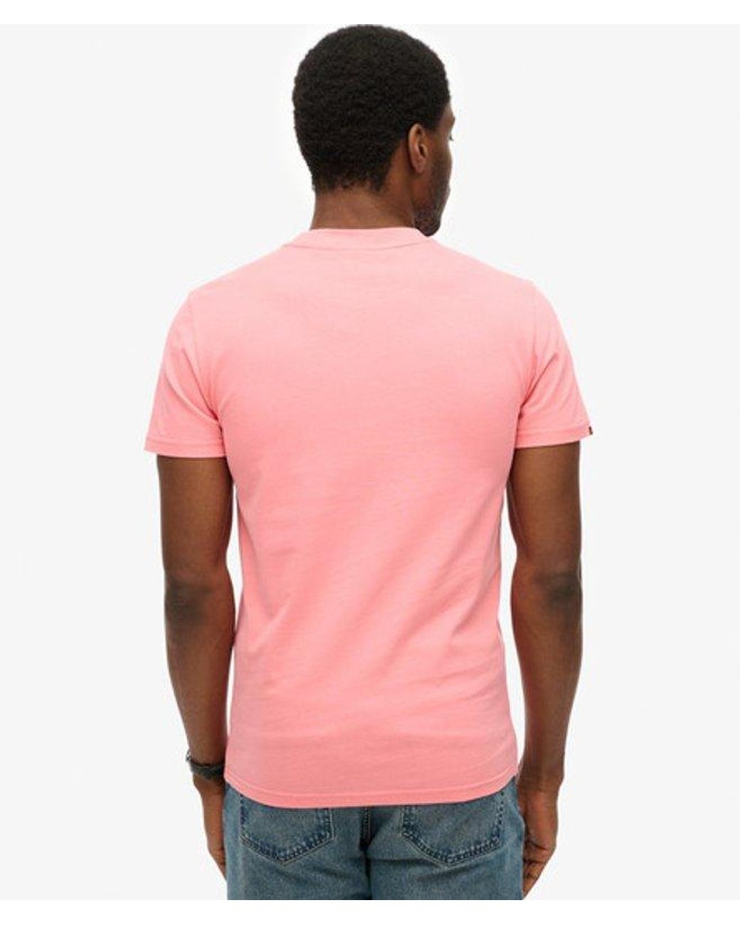 Superdry Red & Co Organic Cotton Essential Logo T-shirt for men