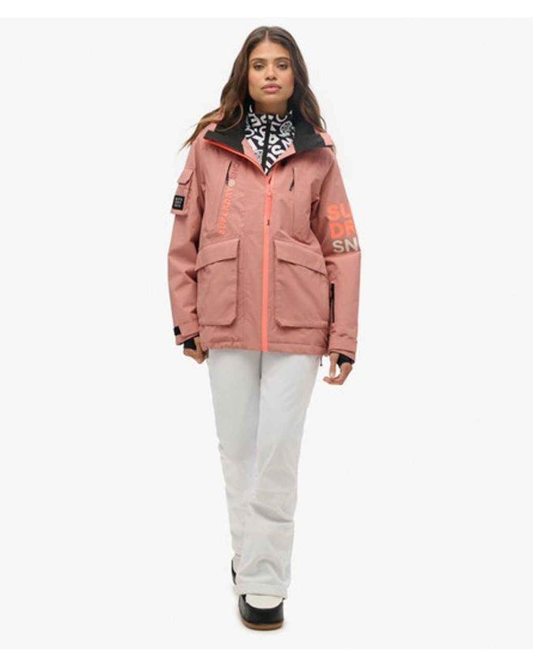 Superdry Red Loose Fit Ski Jacket