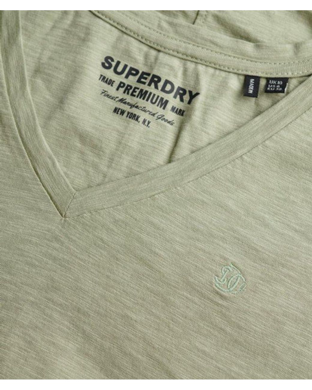Superdry Gray & Co Studios Slub Embroidered T-shirt