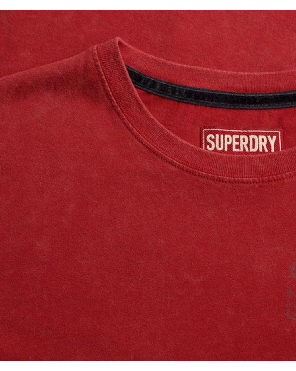 Superdry Red & Co Vintage Biker T-shirt for men