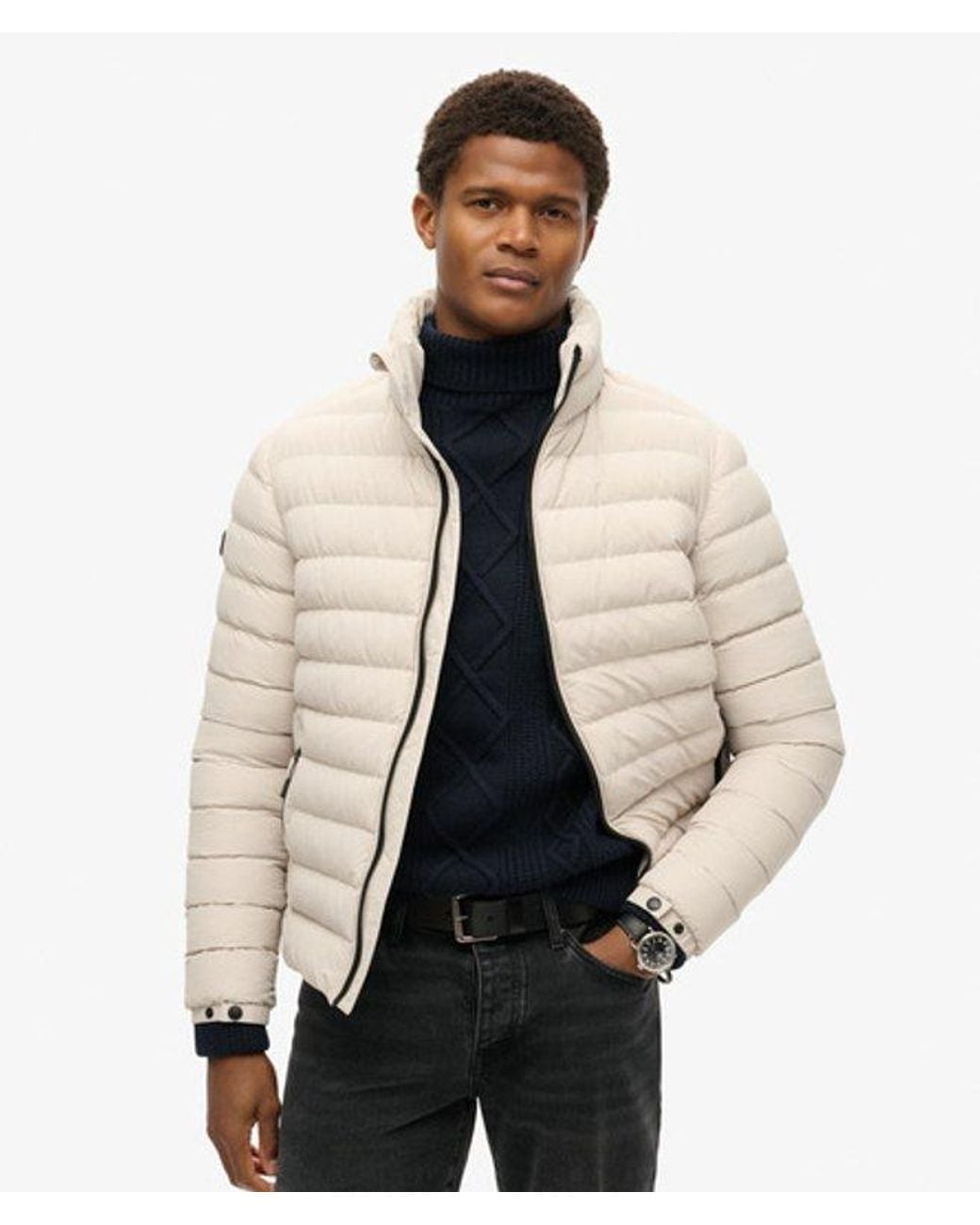 Superdry Natural & Co Fuji Printed Padded Jacket for men