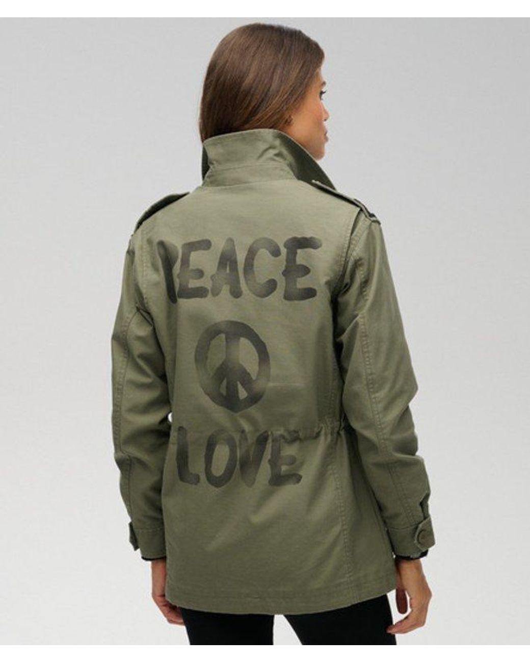 Superdry Green & Co Embellished Field Jacket