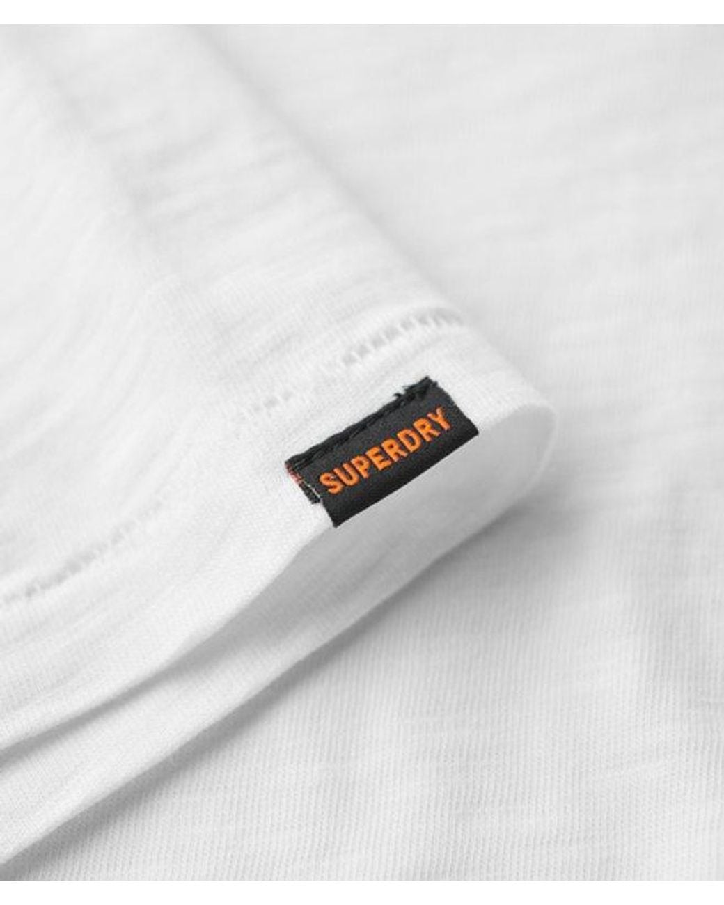 Superdry White & Co Crew Neck Slub Short Sleeved T-shirt for men