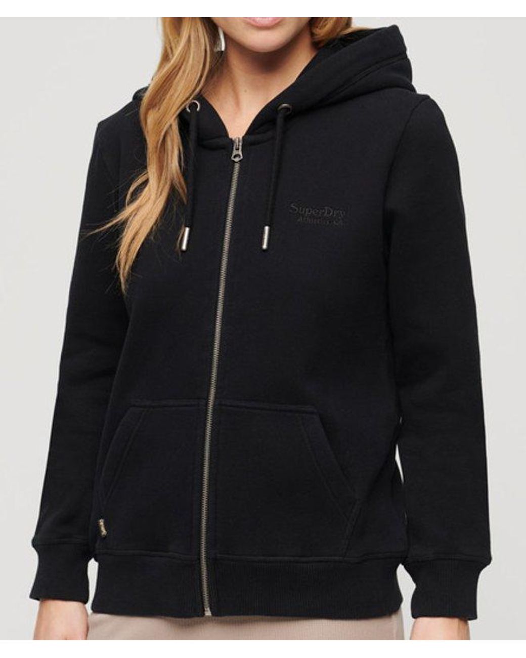 Superdry Black & Co Essential Logo Zip Hoodie