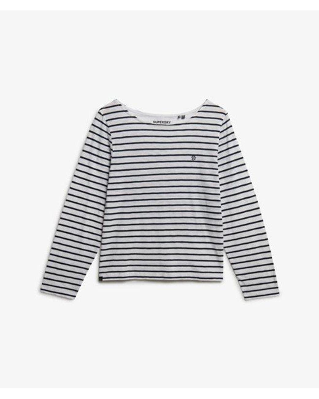 Superdry White & Co Studios Slub Long Sleeve Top