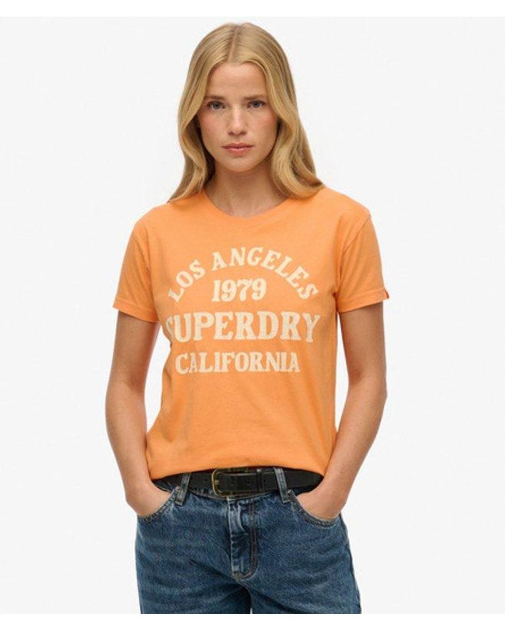 Superdry Orange & Co Surf Logo Fitted T-shirt