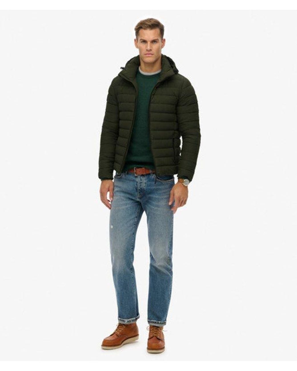 Superdry Green Hooded Fuji Jacket for men