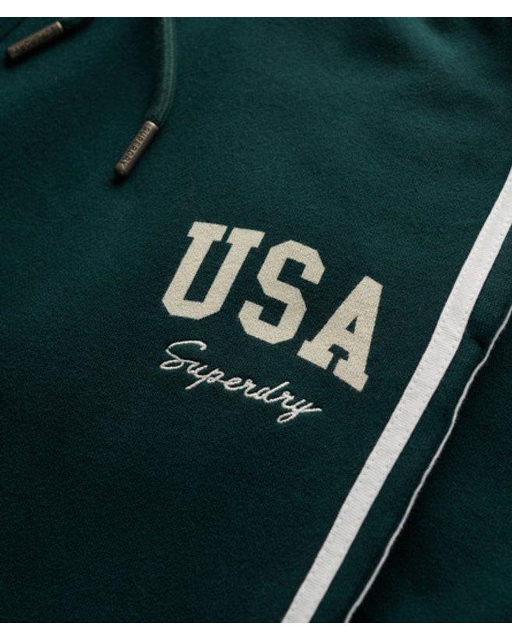 Superdry Blue Athletic Essentials Stripe Flare Joggers