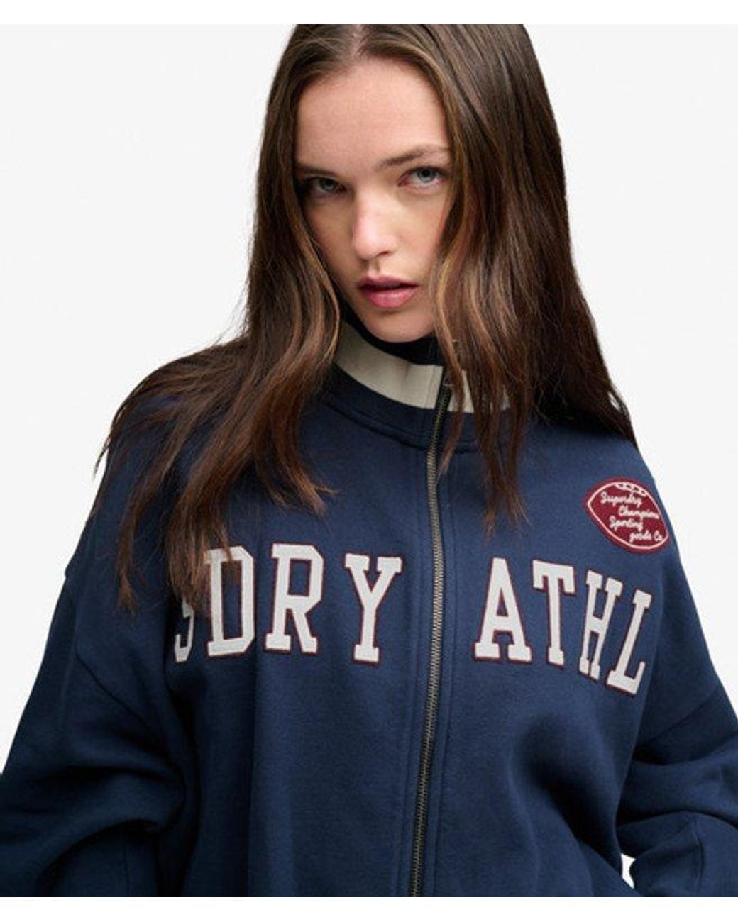 Superdry Blue & Co Statement Athletic Track Top