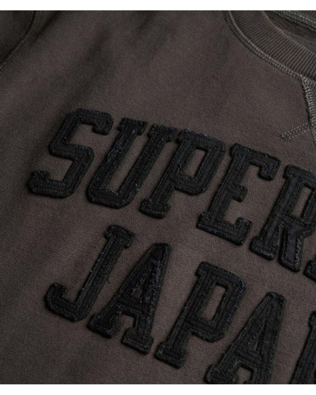 Superdry Gray & Co Vintage Athletic Tonal Crew Sweatshirt for men