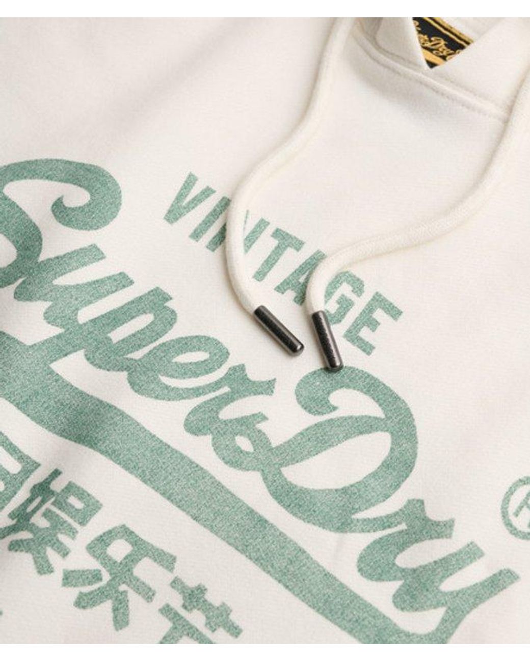 Superdry White & Co Vintage Logo Classic Hoodie for men