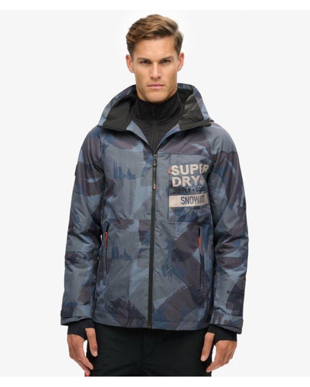 Superdry Gray Ski Freestyle Core Jacket for men