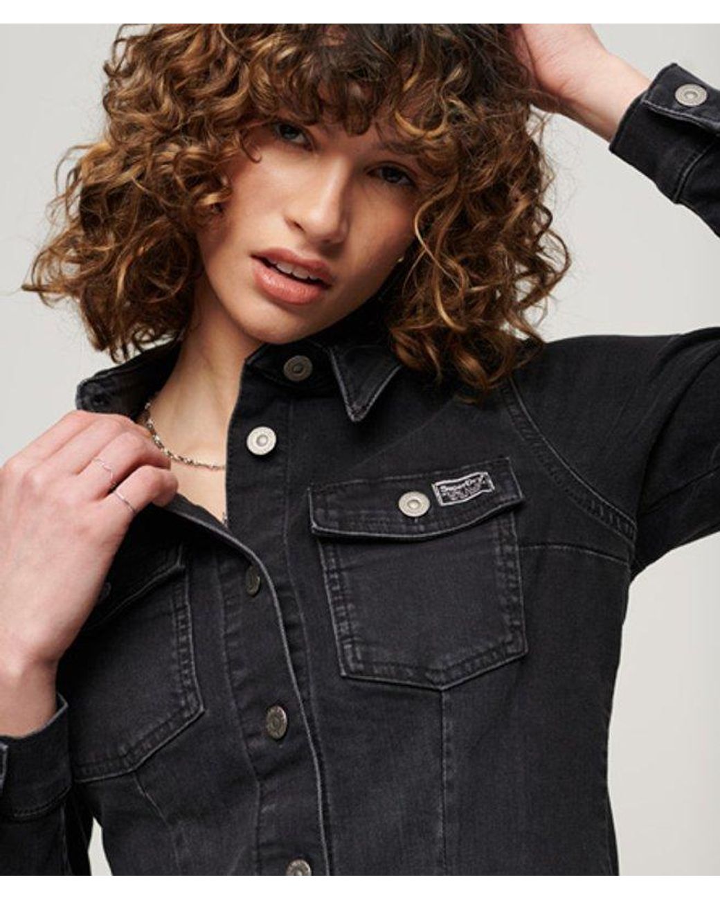 Superdry Blue & Co Fitted Denim Dress