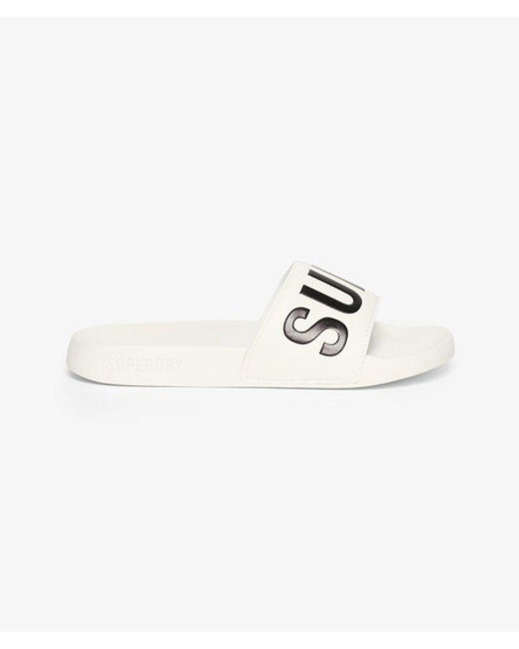 Superdry White & Co Vegan Core Pool Sliders