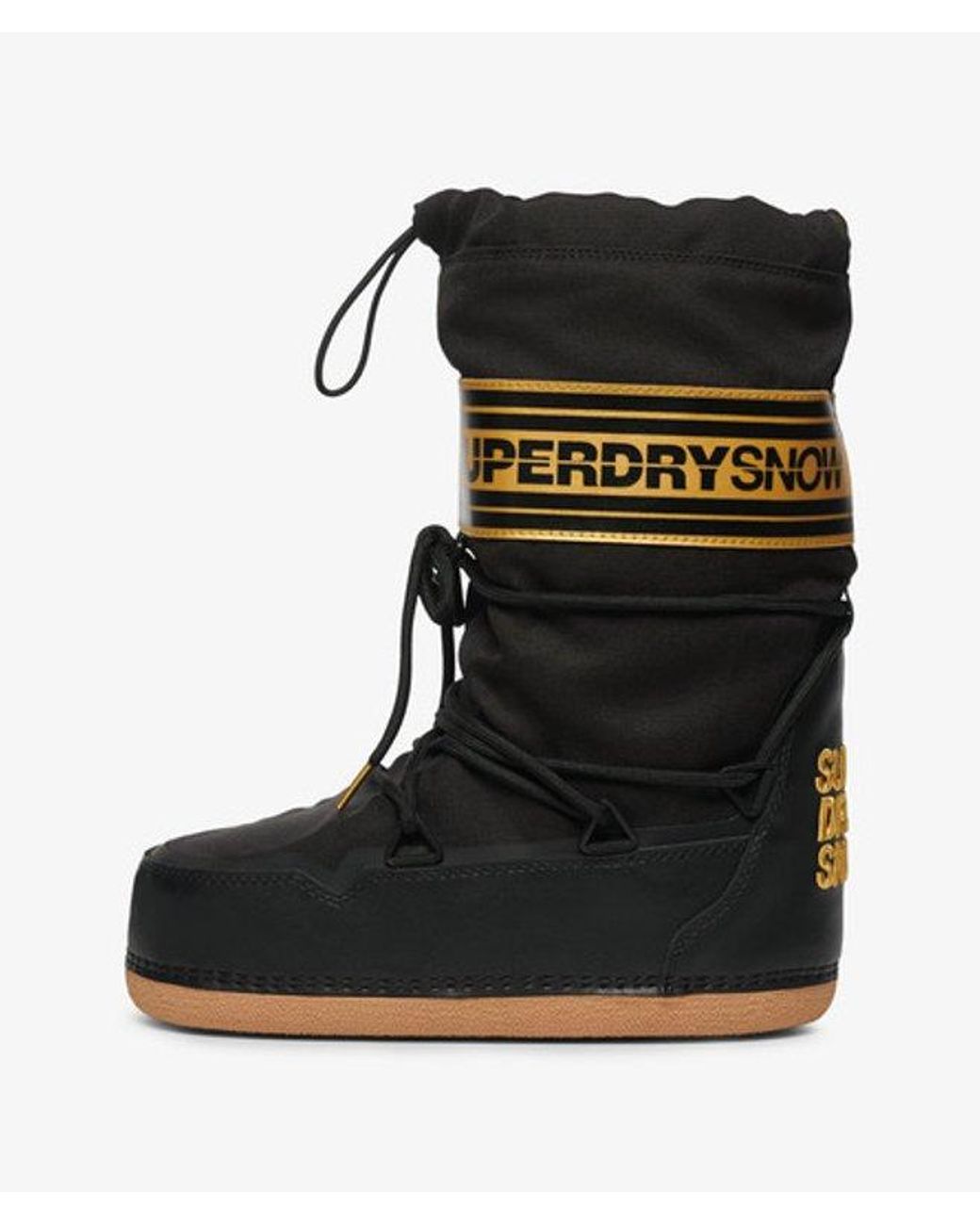 Superdry Black Snow Boots