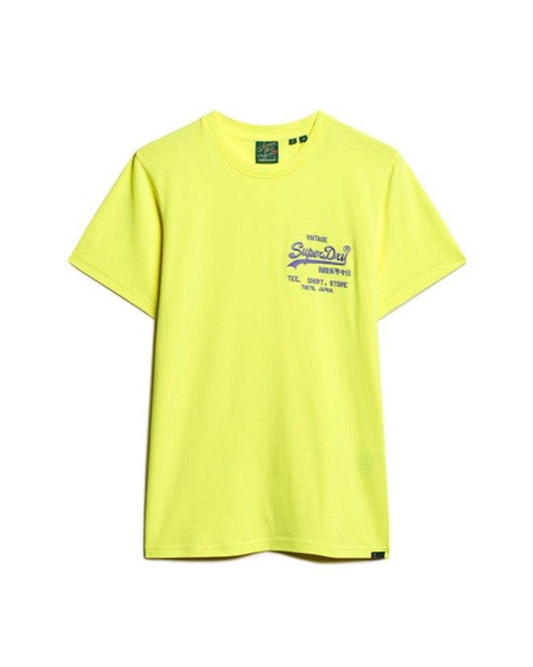Superdry Yellow & Co Neon Vintage Logo T-shirt for men