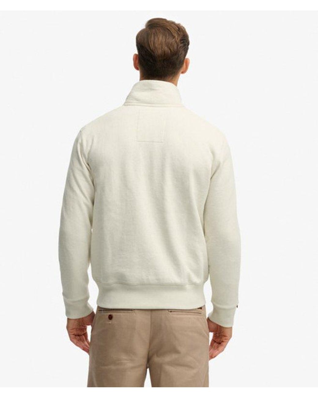 Superdry Natural & Co Essential Logo Half Zip Sweatshirt for men