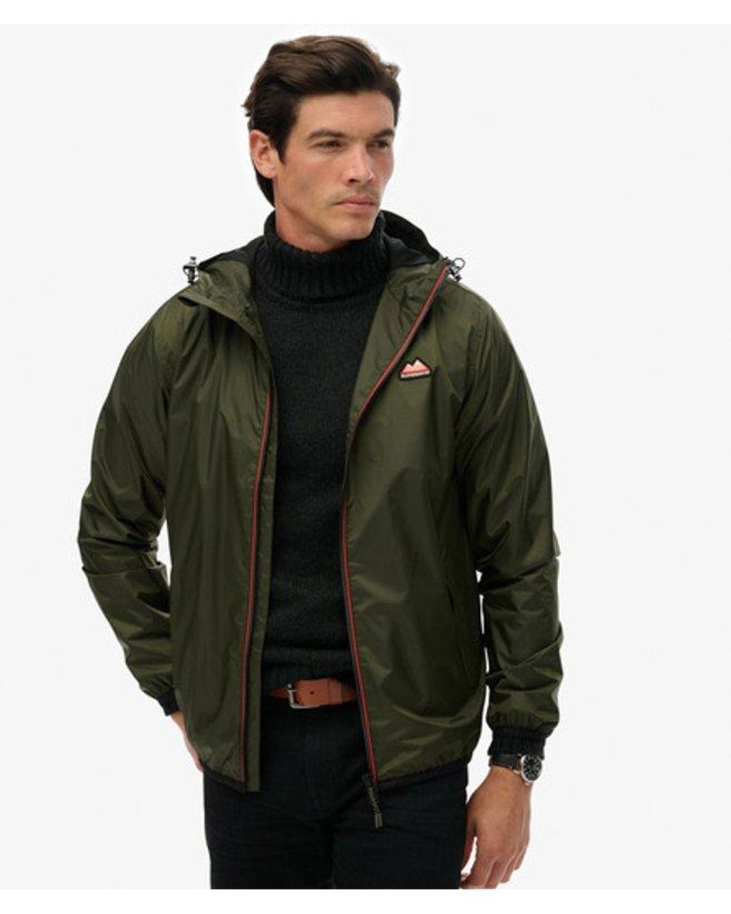 Superdry Green & Co Essential Tri Windbreaker Jacket for men
