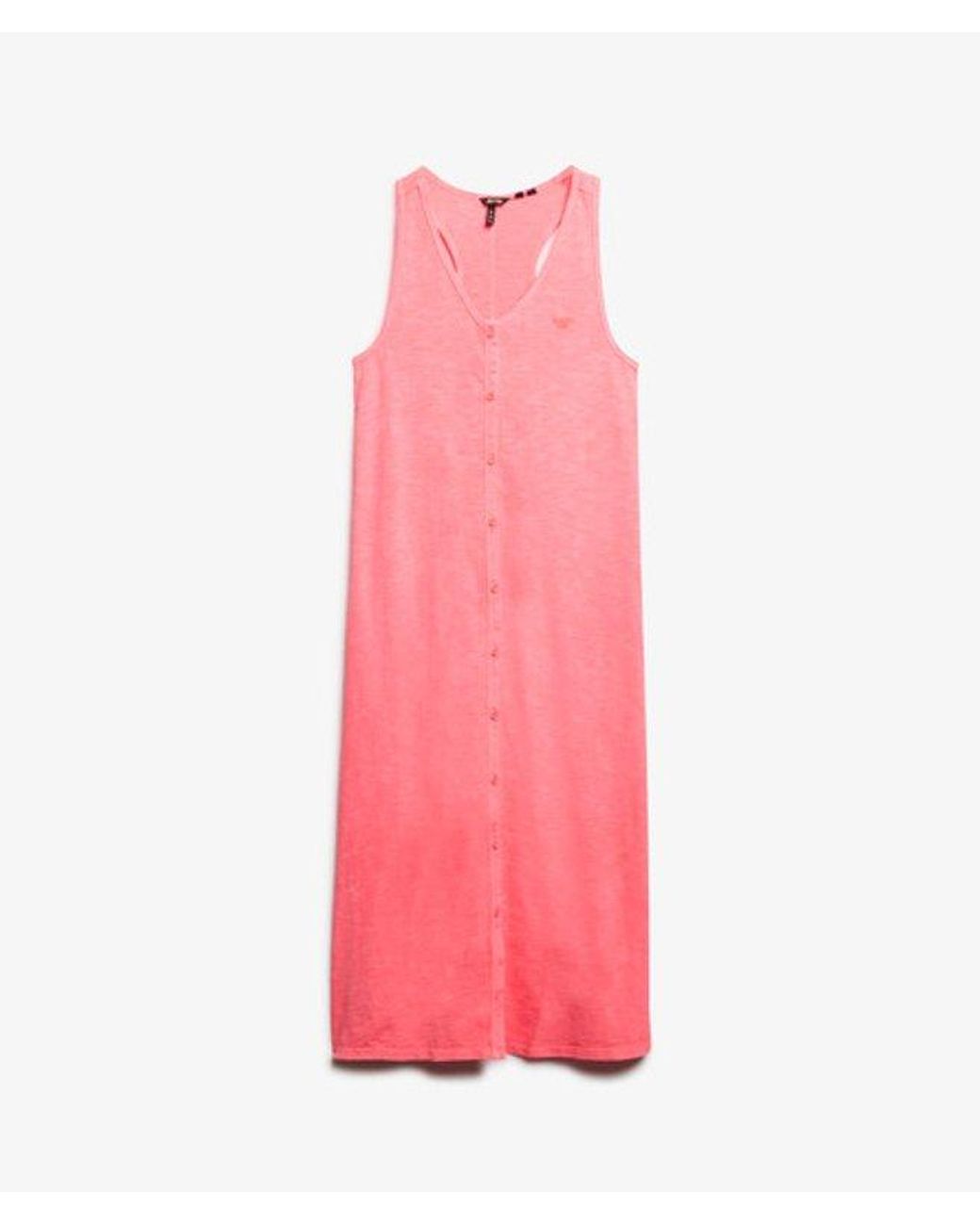 Superdry Pink & Co Beach Jersey Midi Dress