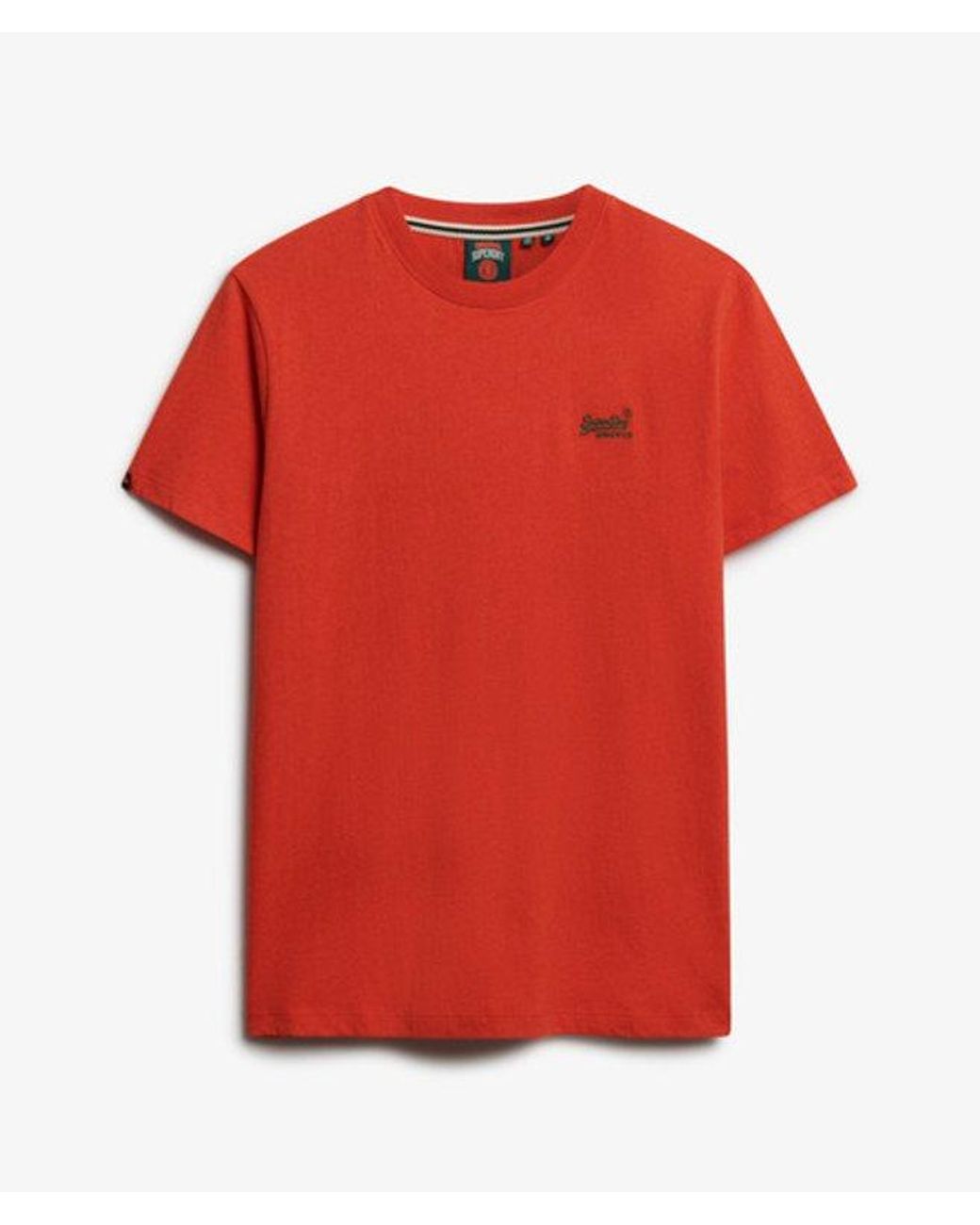 Superdry Red & Co Essential Logo T-shirt for men