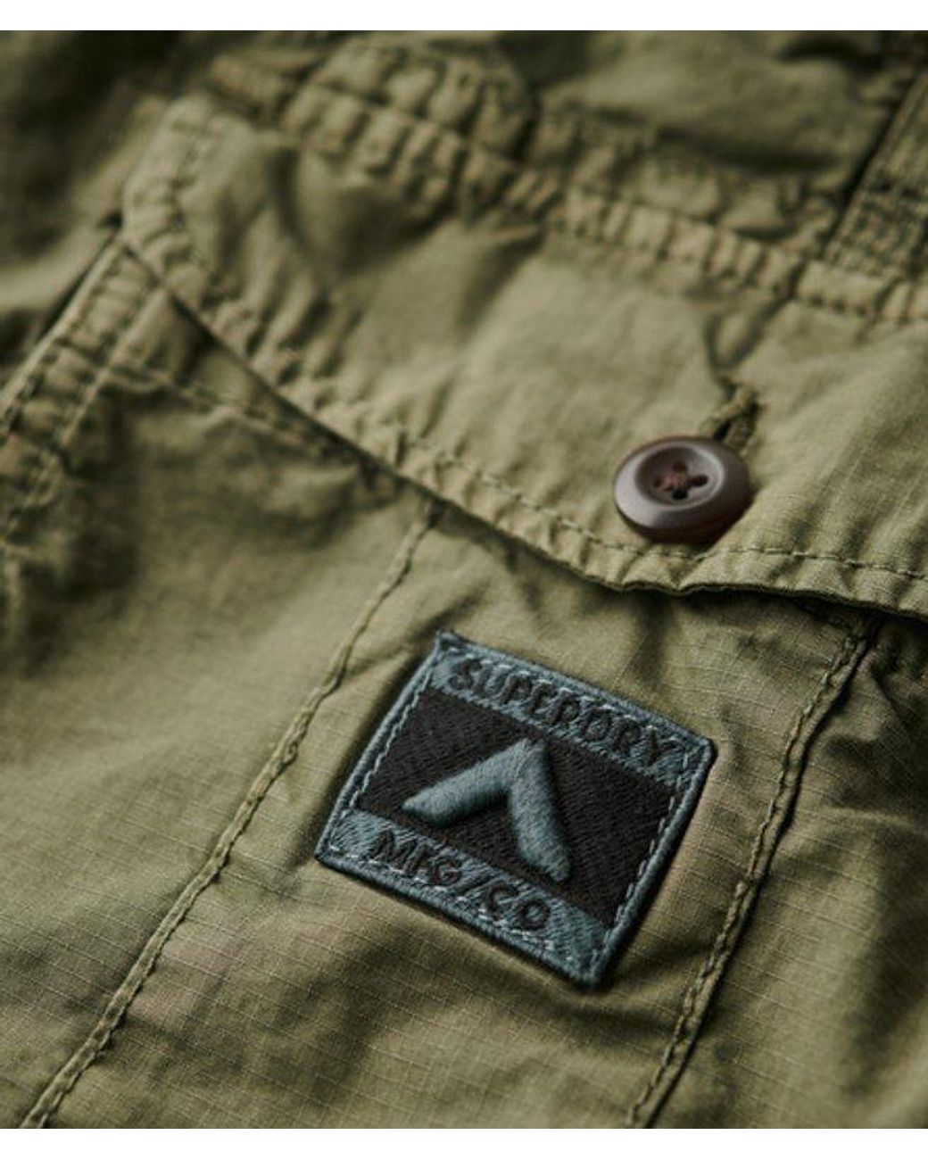 Superdry & Co Parachute Light Shorts Relaxed Pasvorm in het Green voor heren