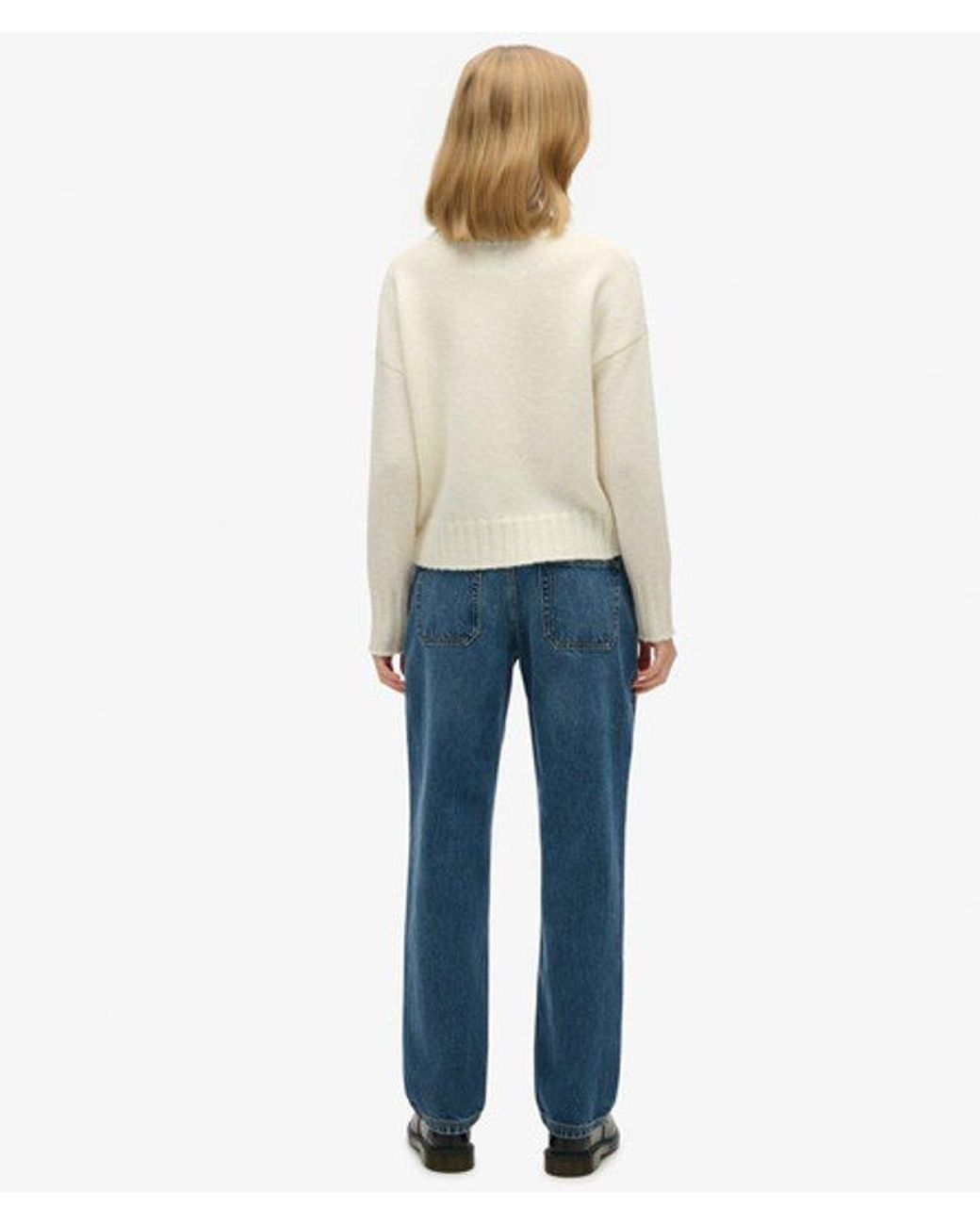 Superdry Blue & Co Mid Rise Straight Leg Jeans