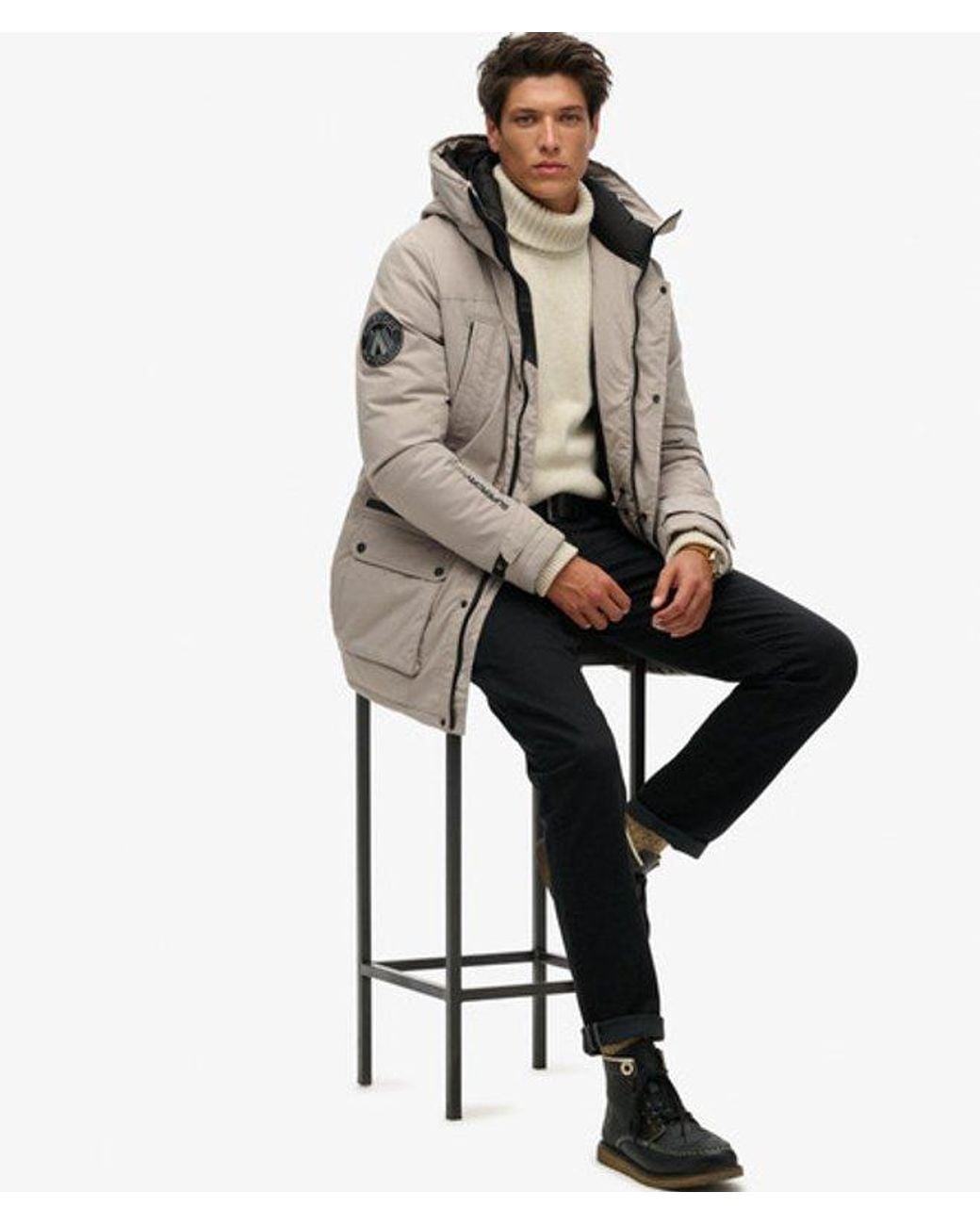 Superdry Natural & Co City Padded Parka Jacket for men