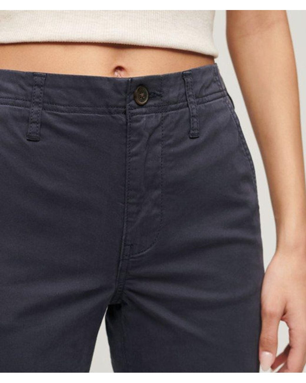 Superdry Blue & Co Mid Rise Chino Trousers