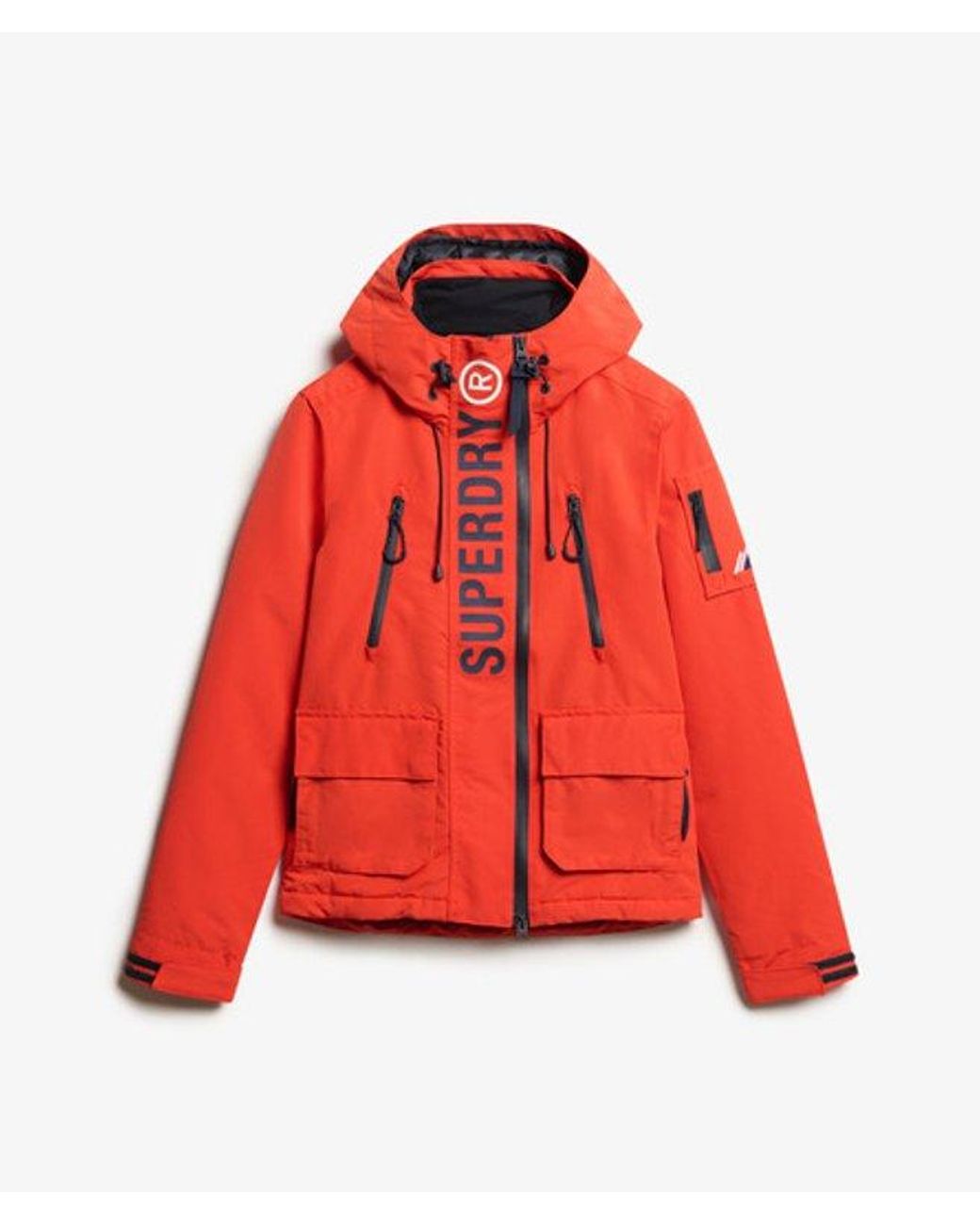 Superdry Red Hooded Ultimate Sd-Windcheater Jacket Bold/Rich