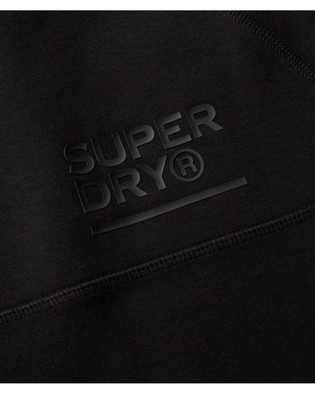 Superdry Tech Hoodie Met Logo En Losse Pasvorm in het Black voor heren