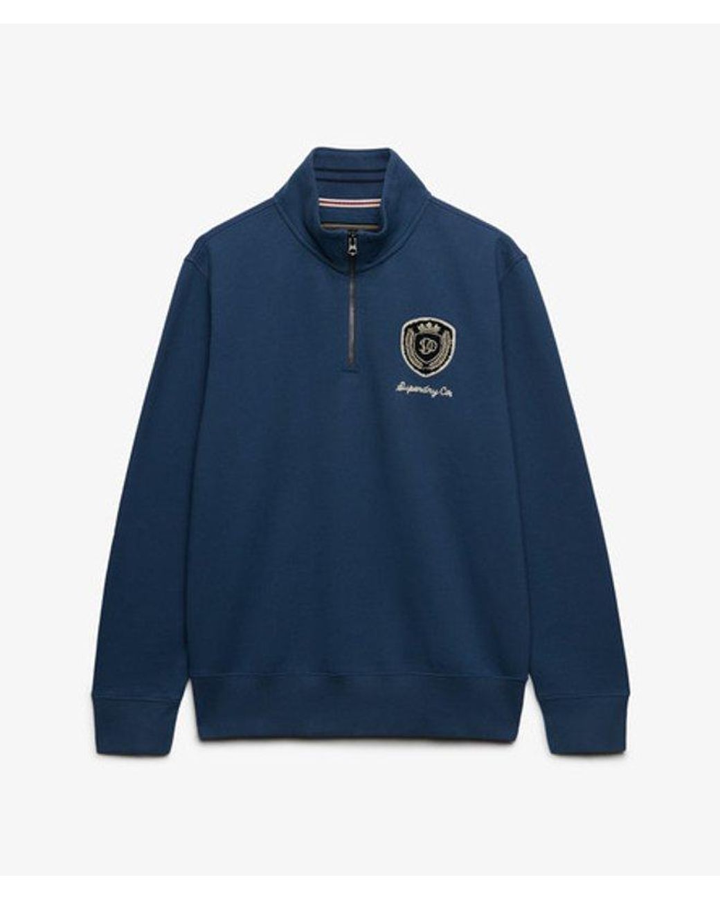 Superdry Blue & Co Vintage Athletic Half Zip Sweatshirt for men