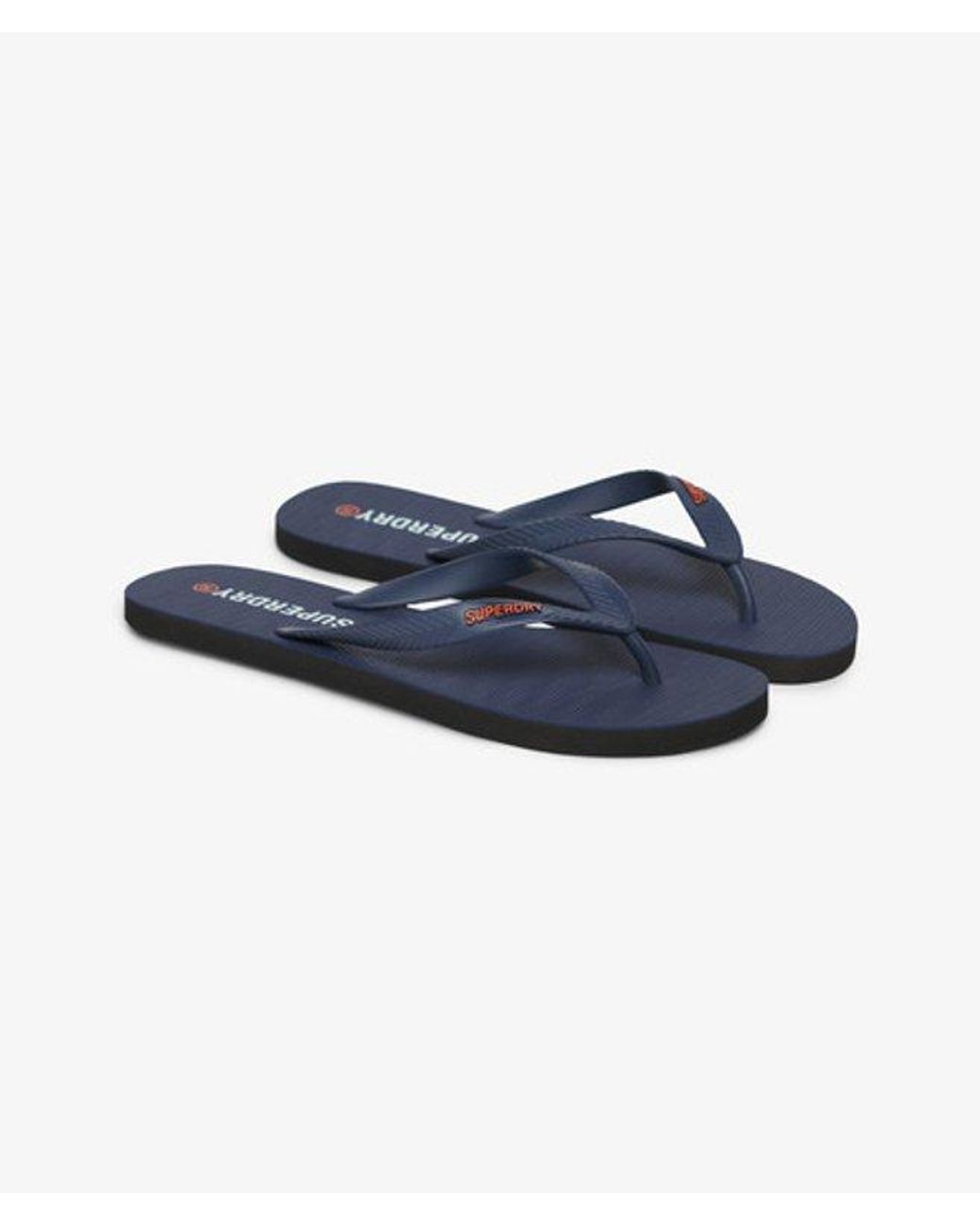 Superdry Blue Core Essential Flip Flops for men