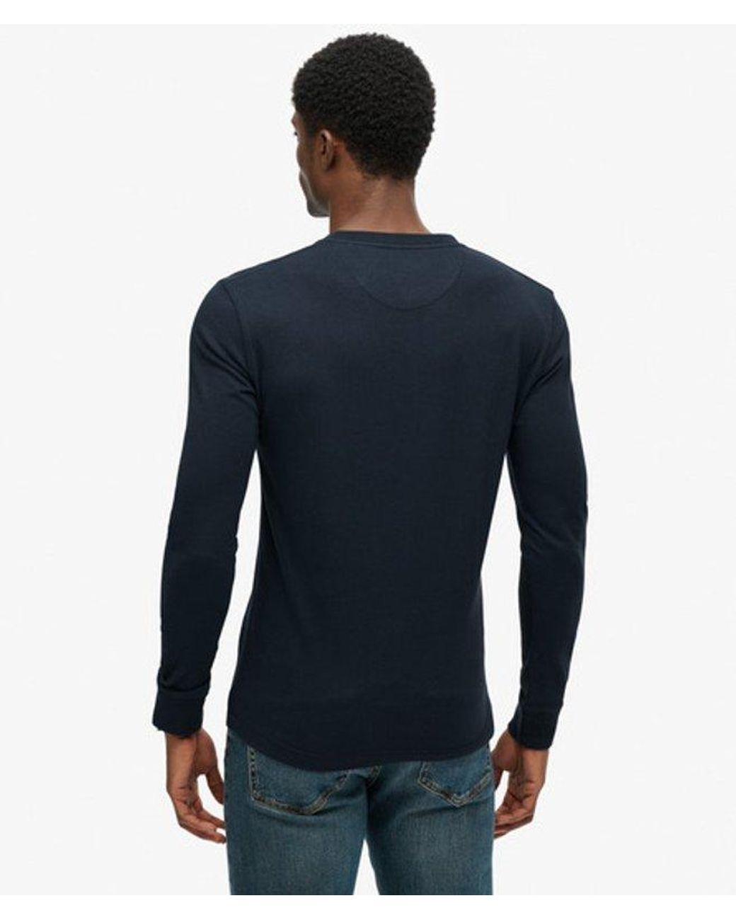 Superdry Blue & Co Classic Essential Henley Top for men
